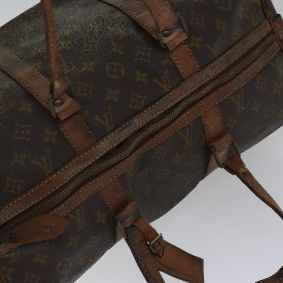 LOUIS VUITTON Monogram Sac Souple 45 Boston Bag Vintage M41624 LV mr467