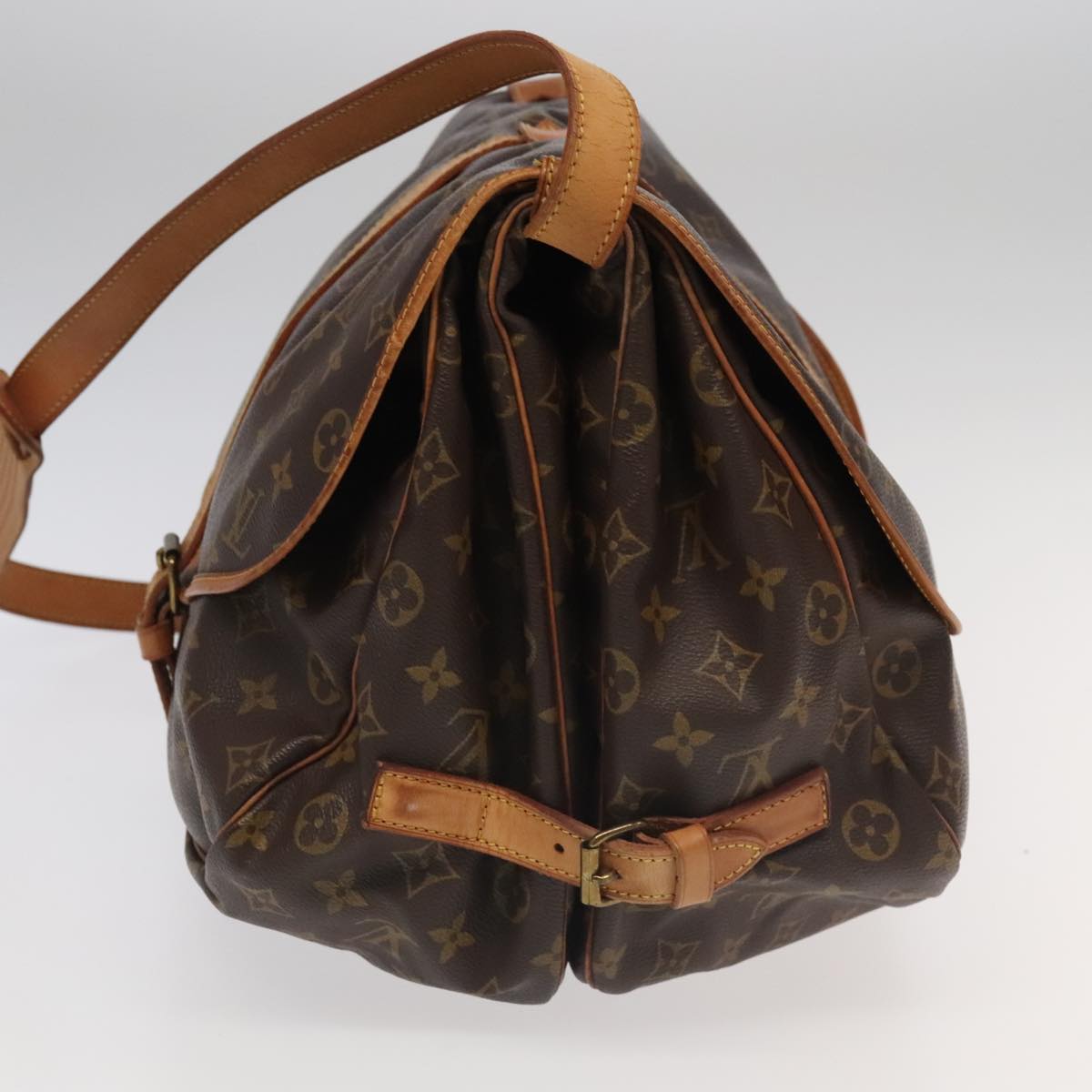 LOUIS VUITTON Monogram Saumur 35 Shoulder Bag M42254 LV mr547