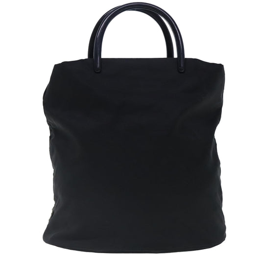 Luxury Prada Tote Bag Nylon Black Silver  mr573