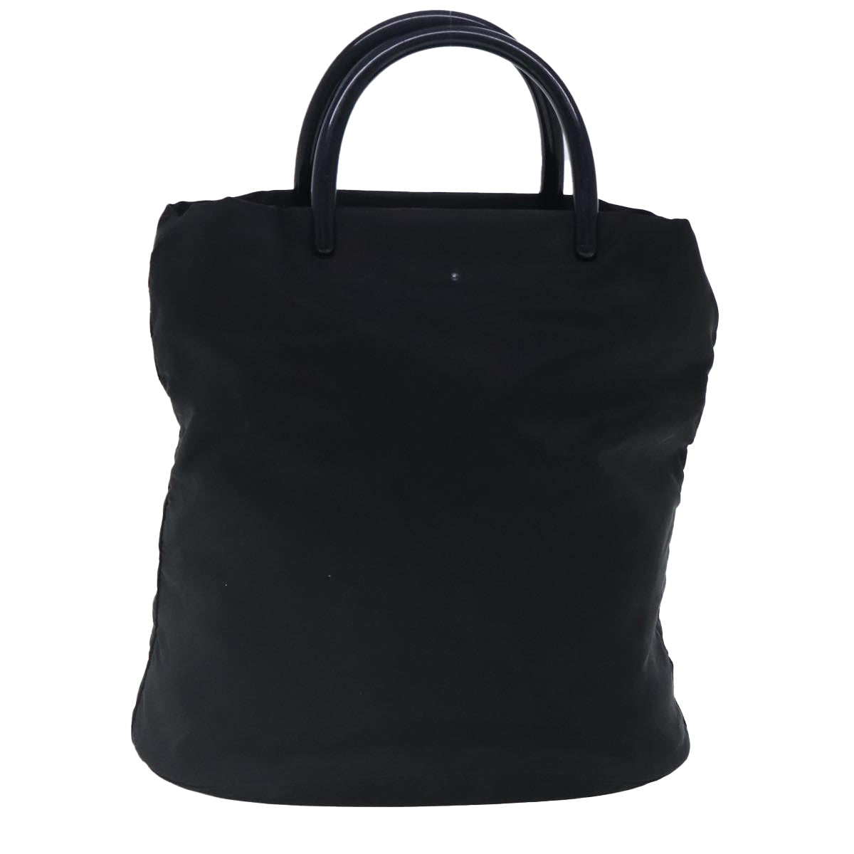 Luxury Prada Tote Bag Nylon Black Silver  mr573