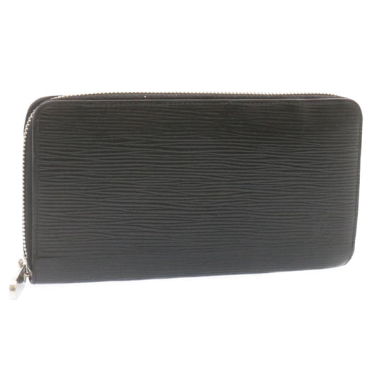 LOUIS VUITTON Epi Zippy Wallet Long Wallet Black Silver M68157 LV ms045