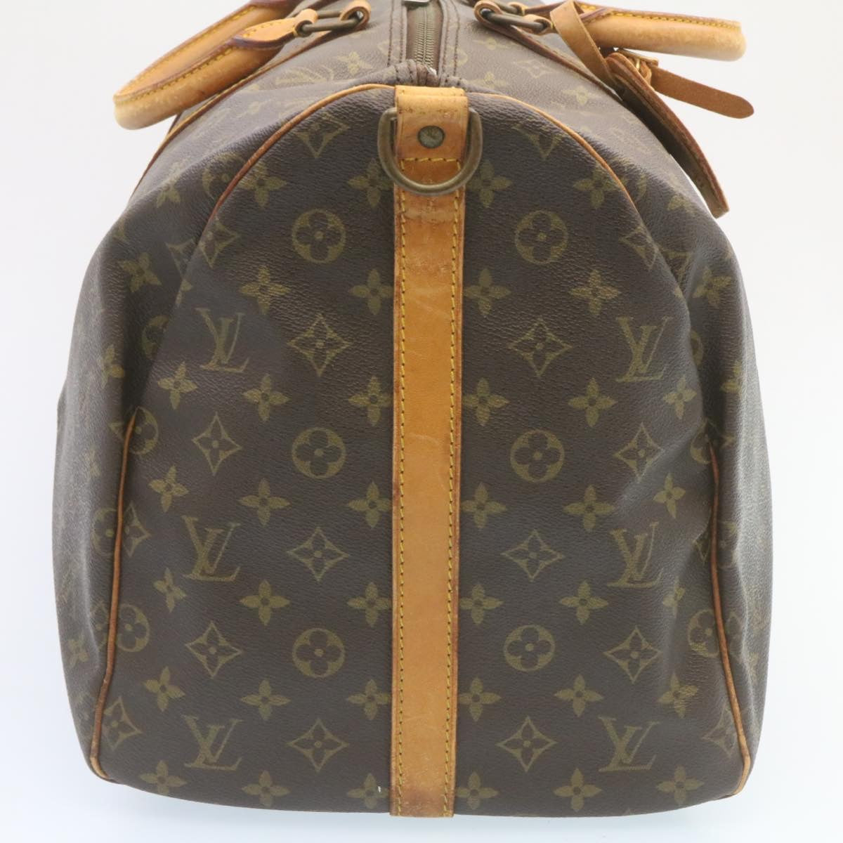 LOUIS VUITTON Monogram Keepall Bandouliere 55 Boston Bag M41414 LV 35060