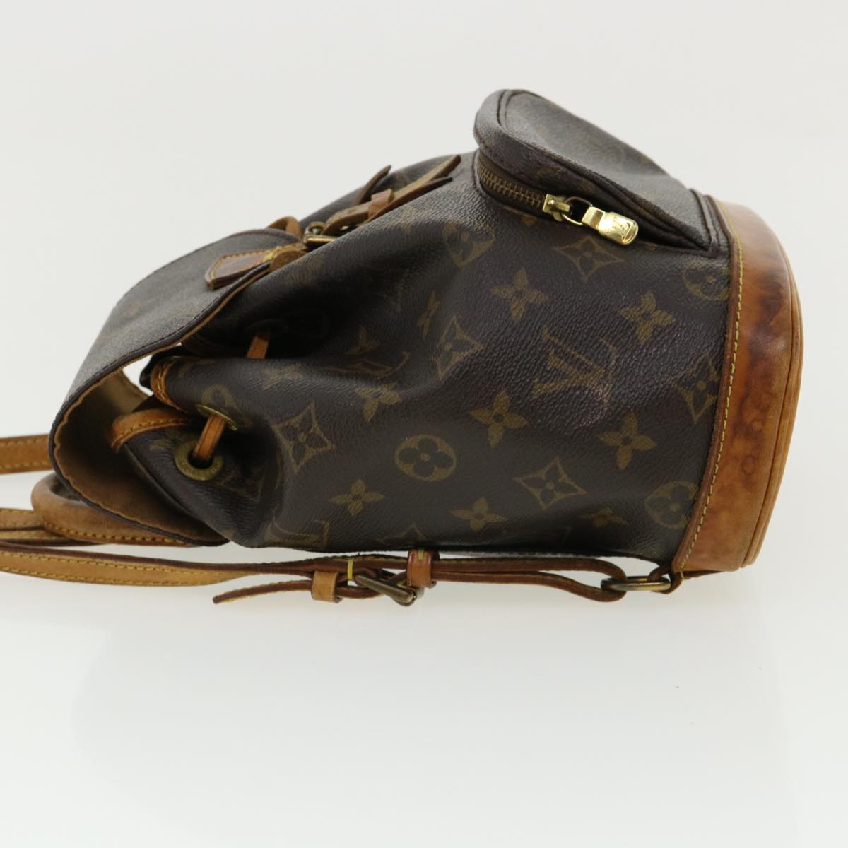 LOUIS VUITTON Monogram Montsouris PM Backpack M51137 LV 34805