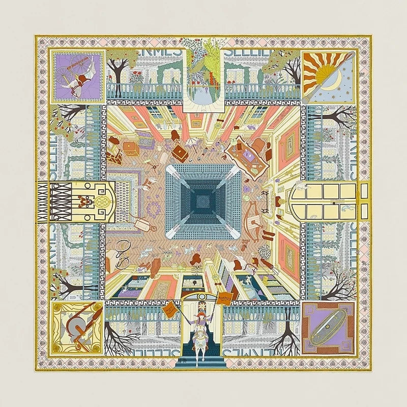 Hermès Objets de Curiosite Silk Scarf 90