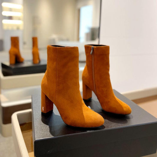 Luxury Saint Laurent SL HONORÉ BOOTIES BRICK SUEDE