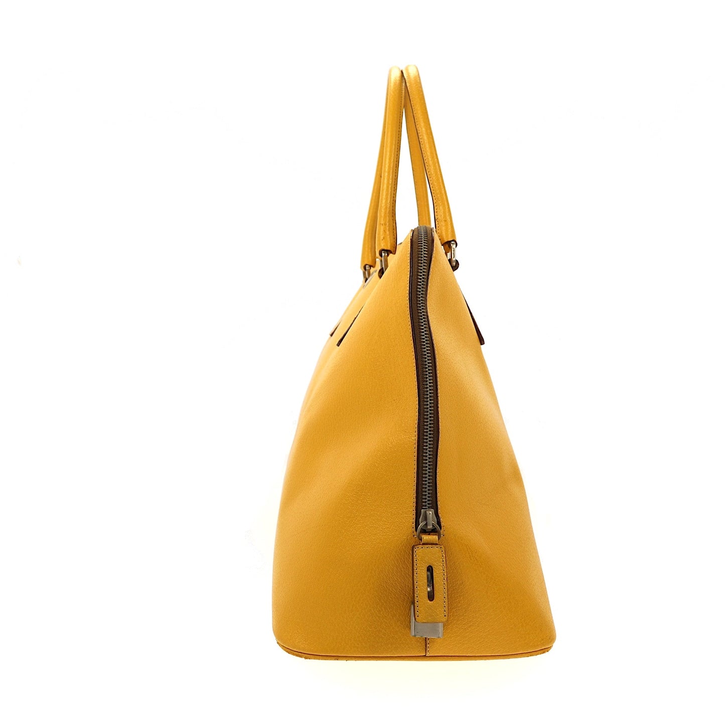 Luxury PradaShoulder Bag in Yellow Leather
