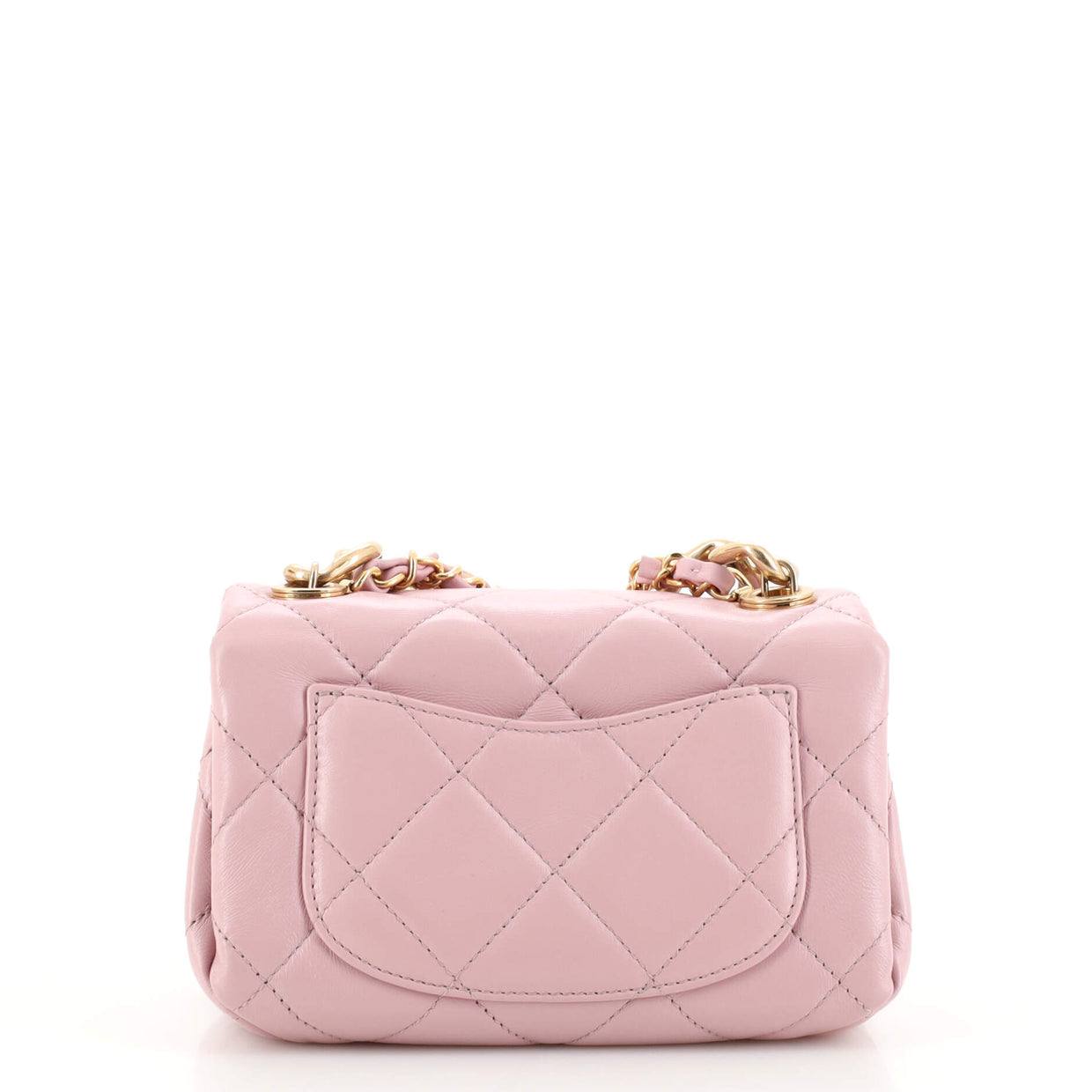 Luxury Chanel  Color Match Flap Bag Quilted Lambskin Mini