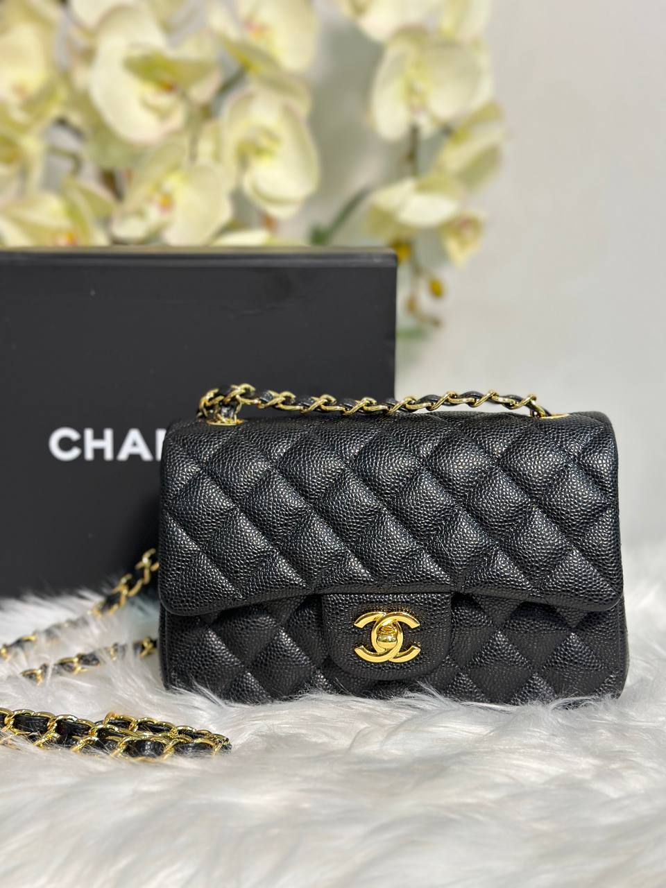 Luxury Chanel Classic Flap Bag Rectangular GHW