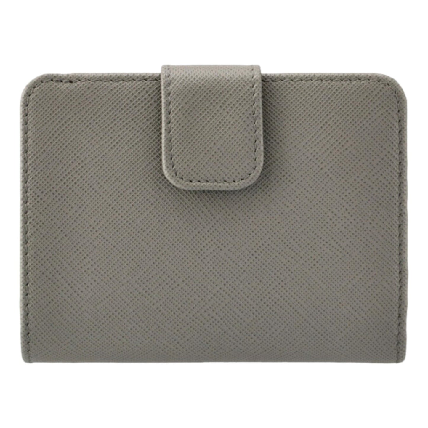 Luxury PradaSmall Saffiano Leather Wallet Grey and Blue