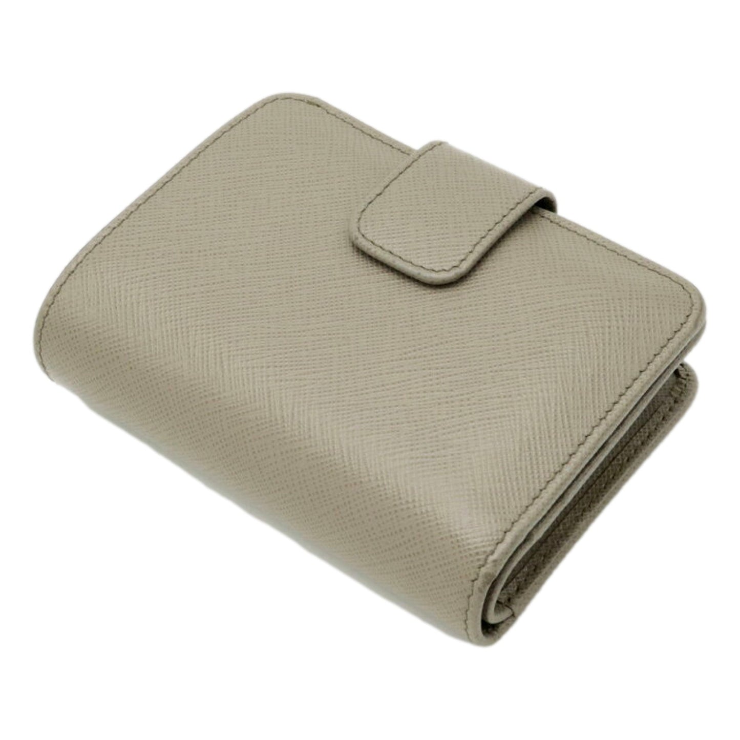 Luxury PradaSmall Saffiano Leather Wallet Grey and Blue