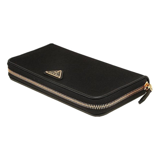 Luxury PradaBlack Tessuto Nylon Zip Around Wallet