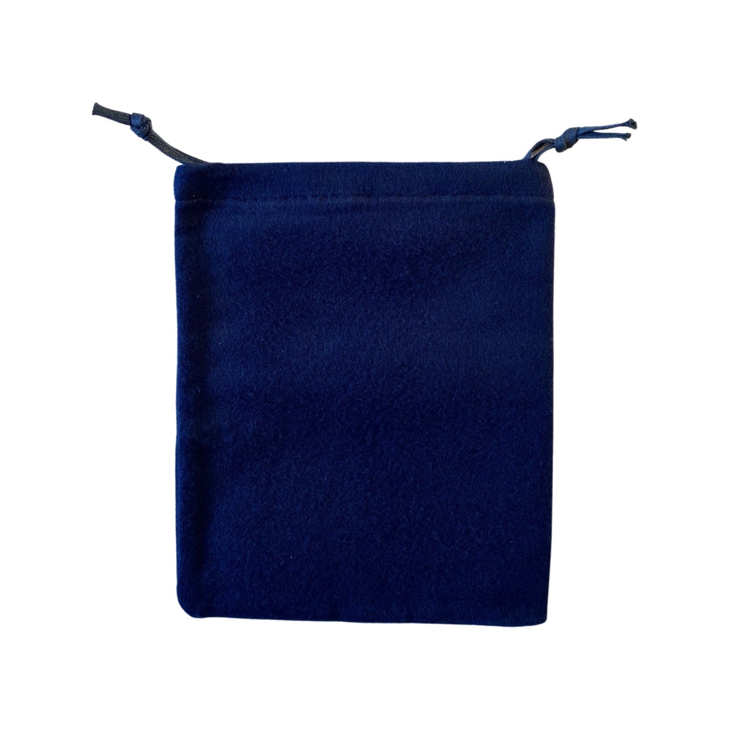 Luxury PradaLogo Navy Velour Designer Dust Bag Pouch Extra Small
