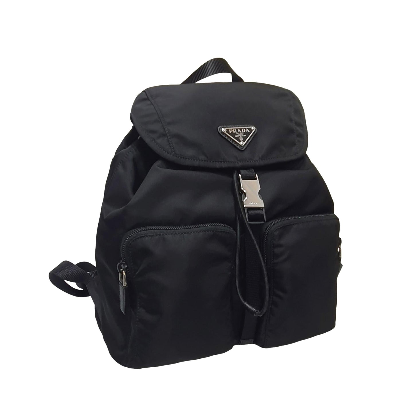 Luxury PradaRe-Nylon Black Drawstring Small Rucksack Backpack