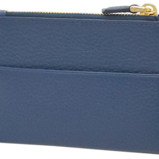 Luxury PradaBlue Saffiano Leather Card Holder