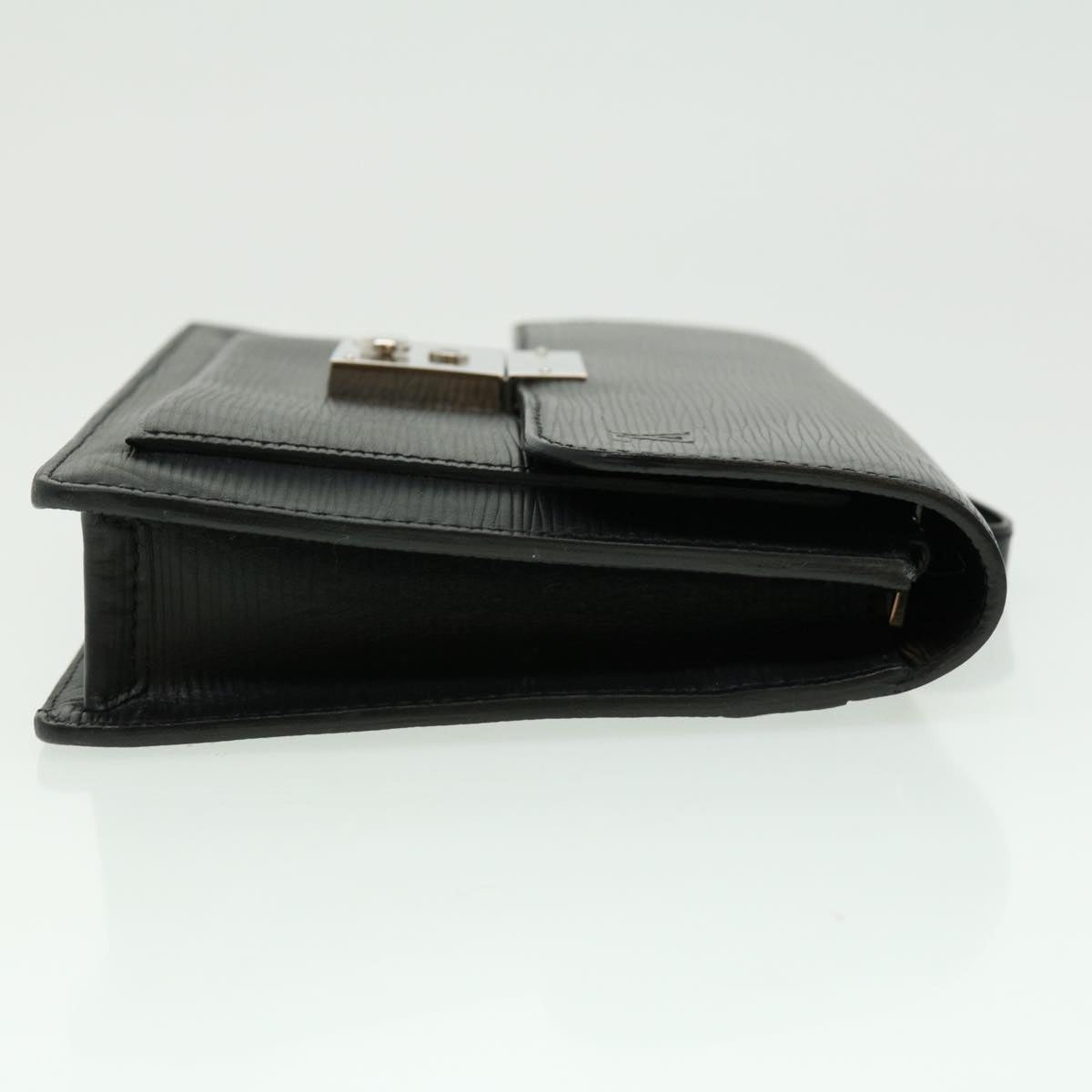 LOUIS VUITTON Epi Neo Bellaia Clutch Bag Black LV pt2659