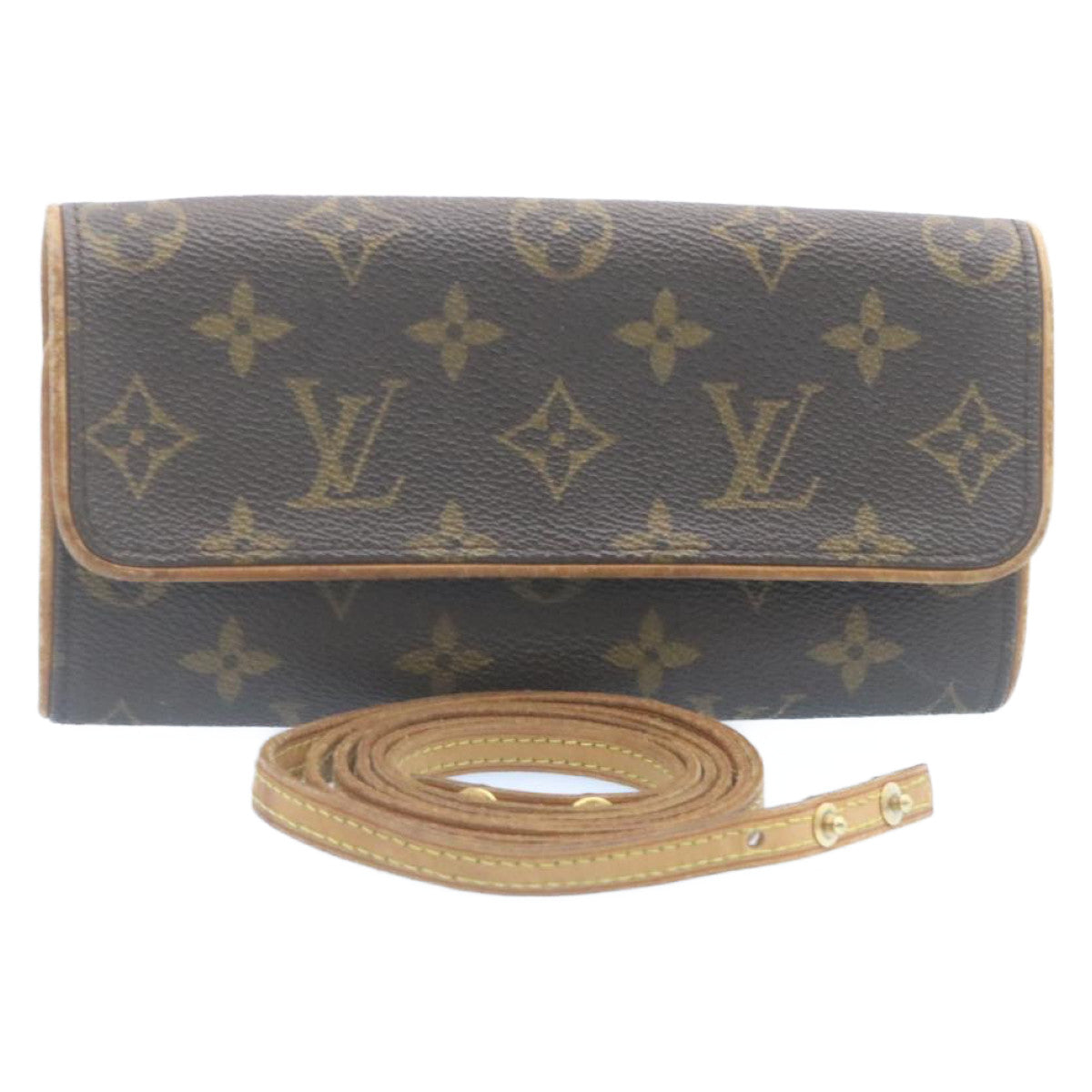 LOUIS VUITTON Monogram Pochette Twin PM Shoulder Bag M51854 LV pt369