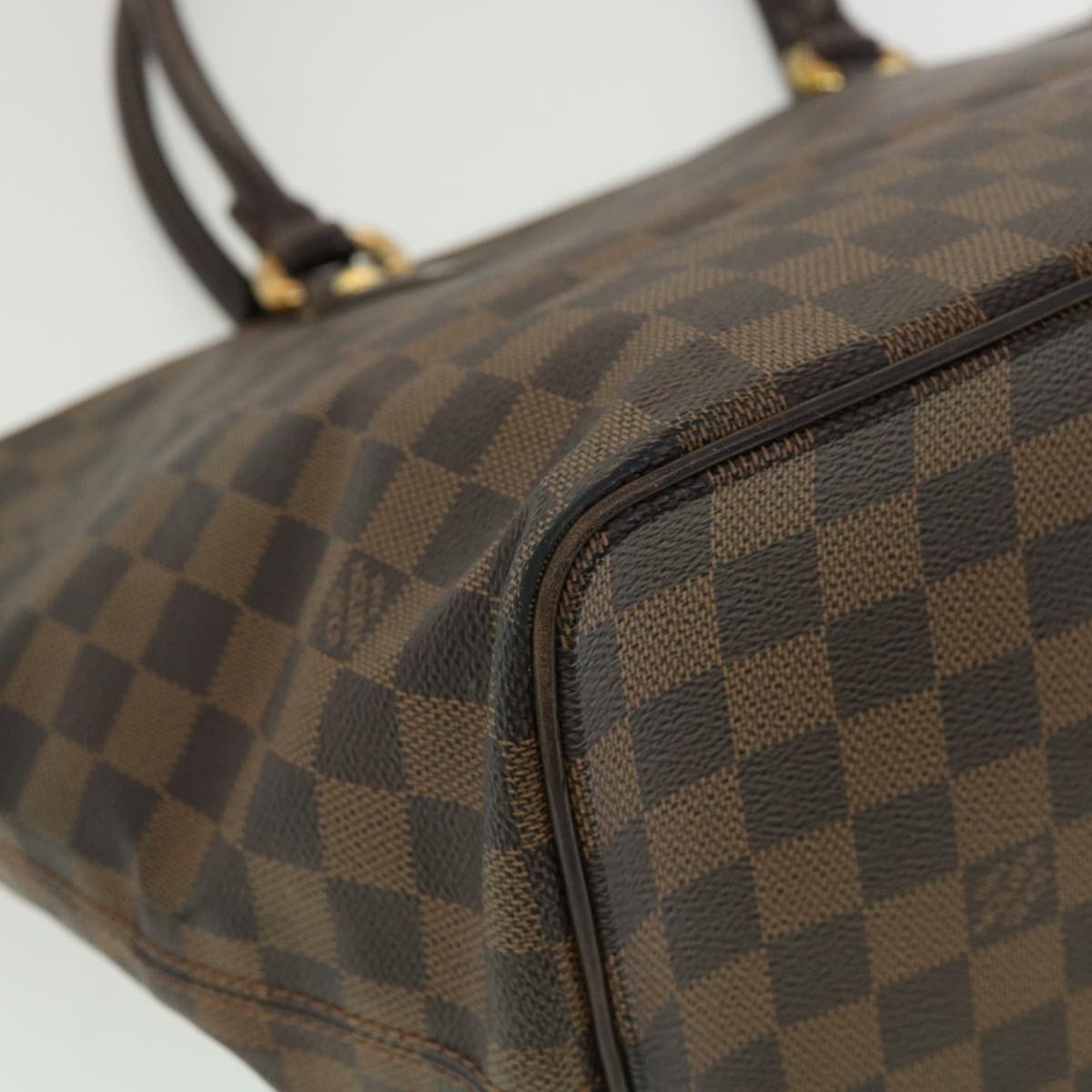 LOUIS VUITTON Damier Ebene Saleya MM Tote Bag N51182 LV pt4190