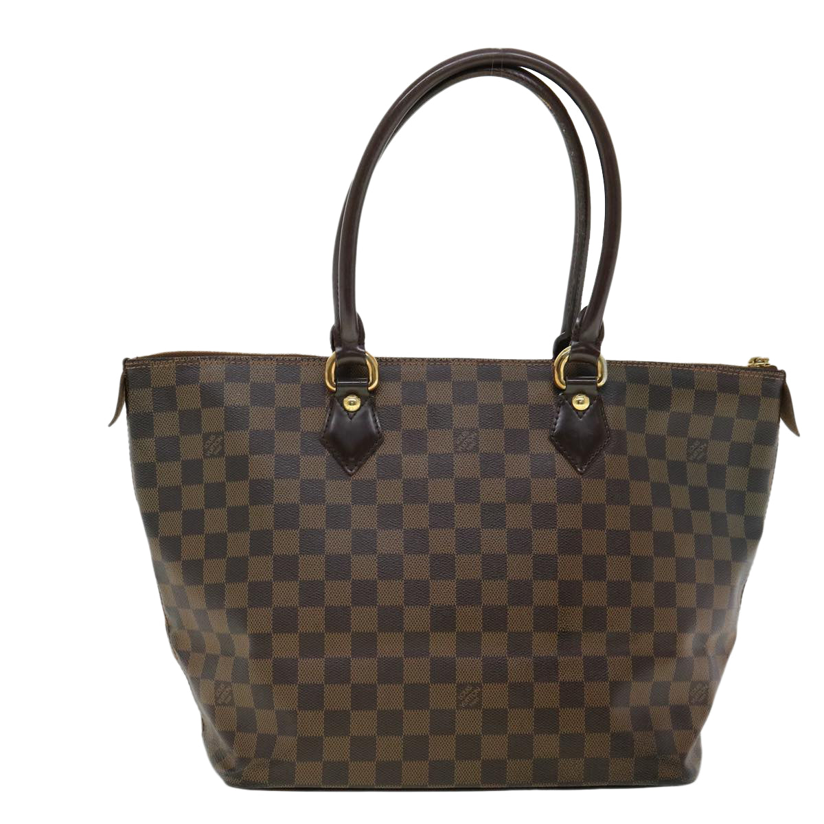 LOUIS VUITTON Damier Ebene Saleya MM Tote Bag N51182 LV pt4190