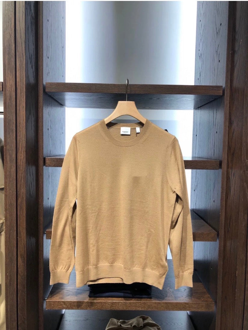 Luxury Burberry Bempton Beige Knitwear Women's Sweater XS