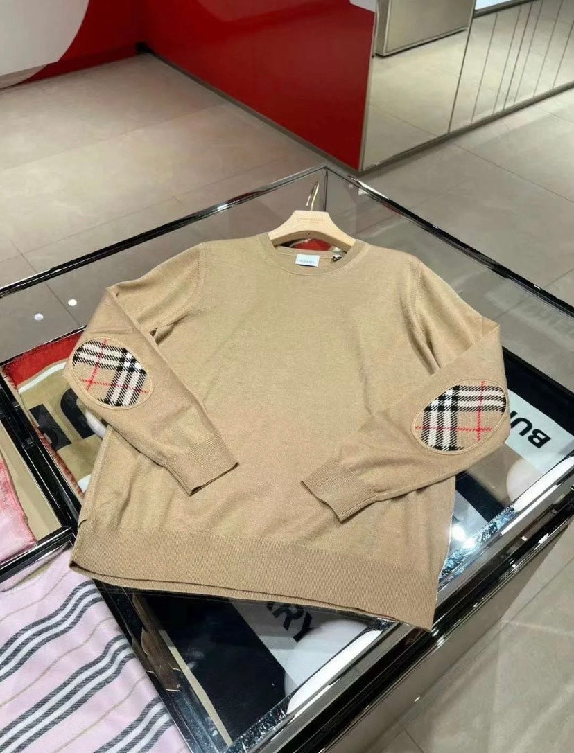 Luxury Burberry Bempton Beige Knitwear Women's Sweater XS