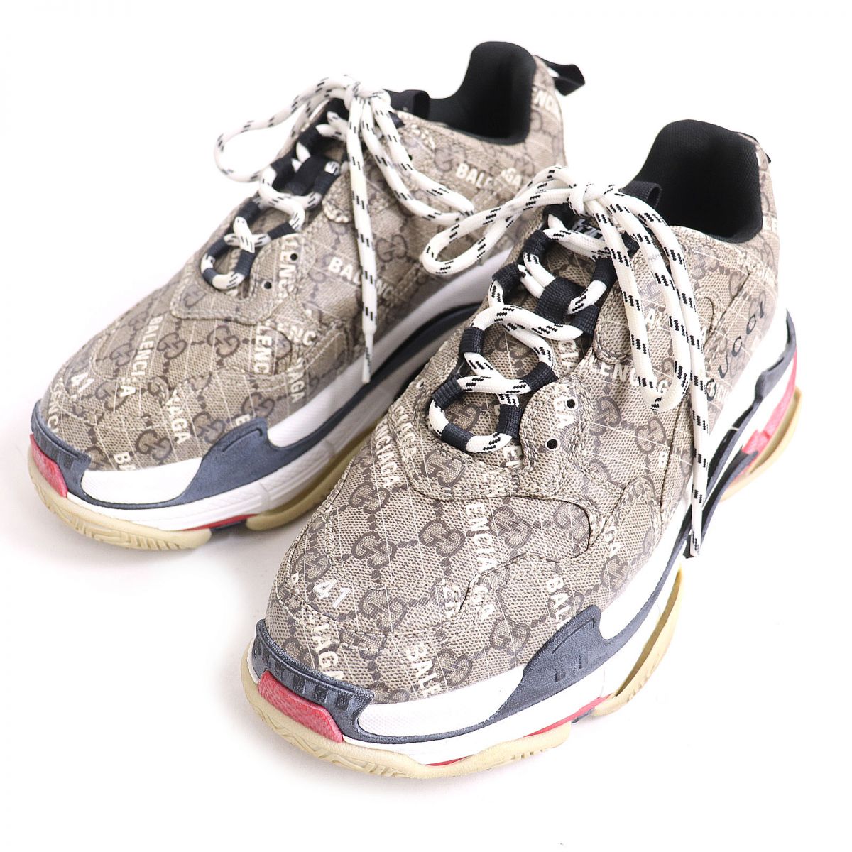 Gucci x Luxury Balenciaga GG Supreme Sneakers