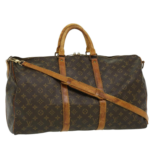 LOUIS VUITTON Monogram Keepall Bandouliere 50 Boston Bag M41416 LV rd2238