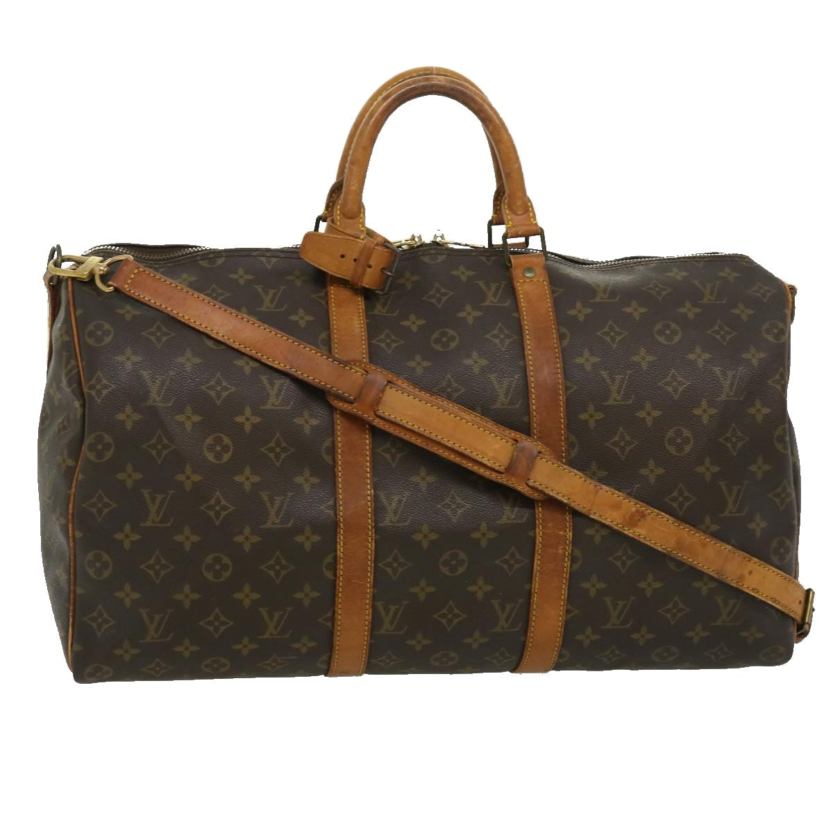 LOUIS VUITTON Monogram Keepall Bandouliere 50 Boston Bag M41416 LV rd2760