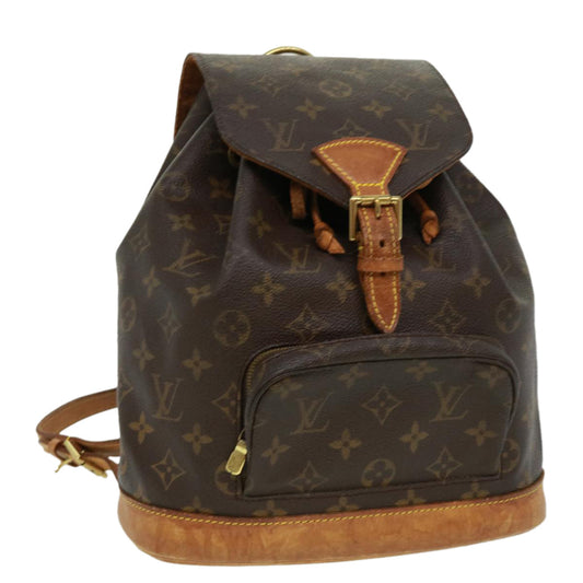 LOUIS VUITTON Monogram Montsouris MM Backpack M51136 LV rd3566