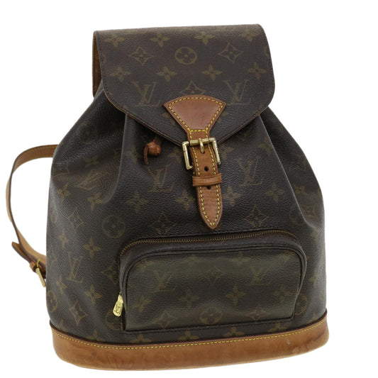 LOUIS VUITTON Monogram Montsouris MM Backpack M51136 LV rd3707