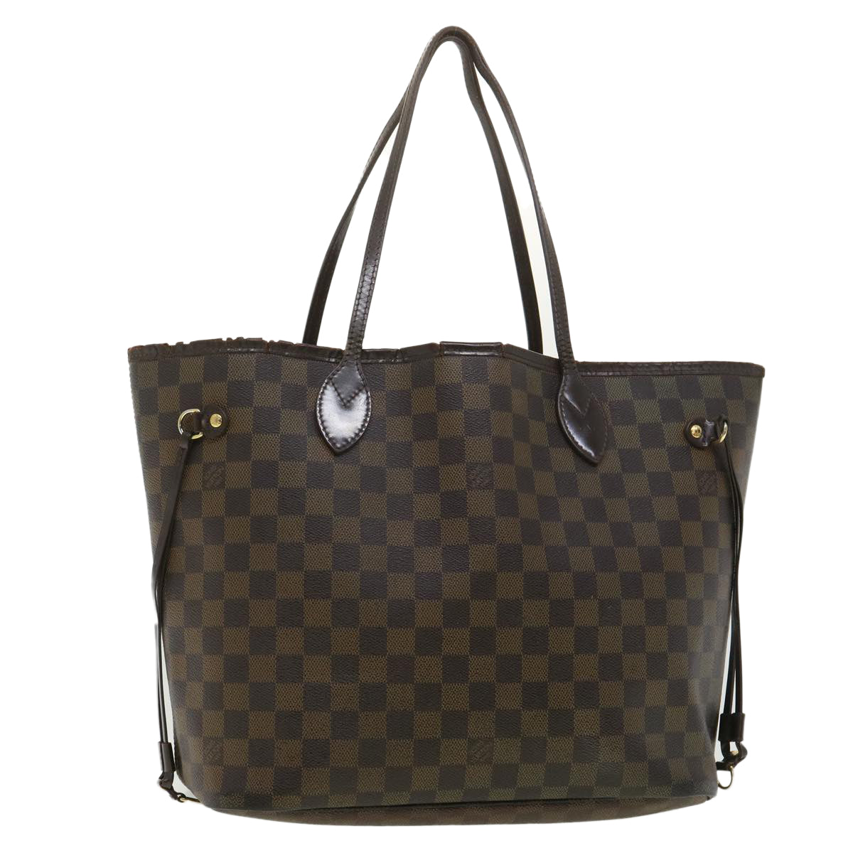 LOUIS VUITTON Damier Ebene Neverfull MM Tote Bag N51105 LV rd3949