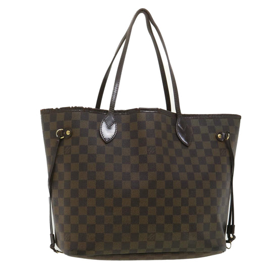 LOUIS VUITTON Damier Ebene Neverfull MM Tote Bag N51105 LV rd3949