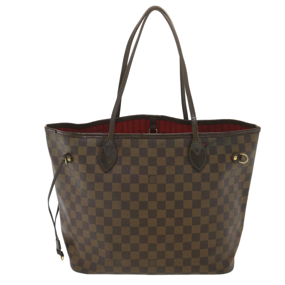 LOUIS VUITTON Damier Ebene Neverfull MM Tote Bag N51105 LV rd4337