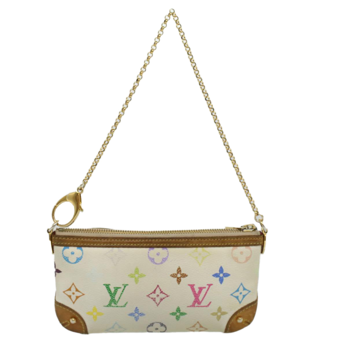LOUIS VUITTON Monogram Multicolor Pochette Mira MM Pouch M60096 rh308