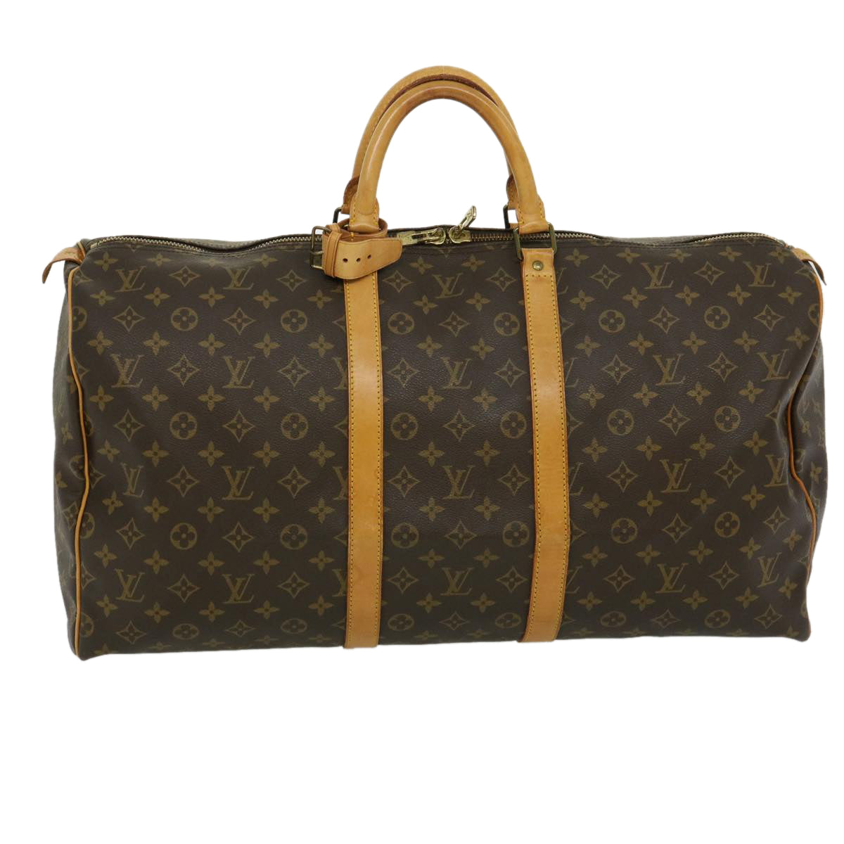 LOUIS VUITTON Monogram Keepall 55 Boston Bag M41424 LV ro303