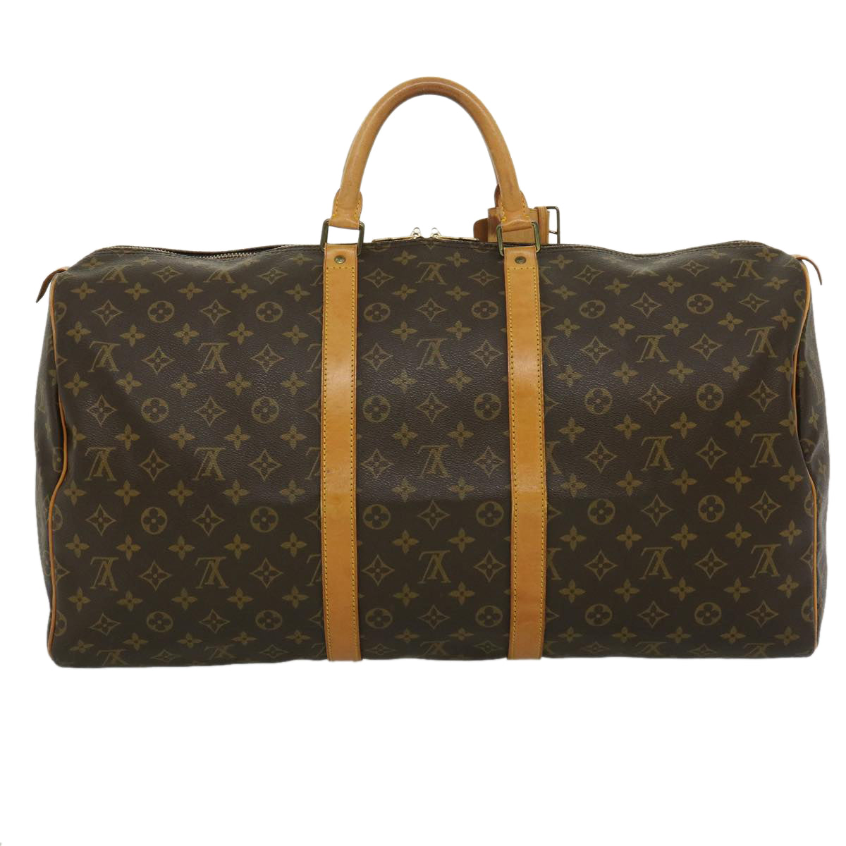 LOUIS VUITTON Monogram Keepall 55 Boston Bag M41424 LV ro303