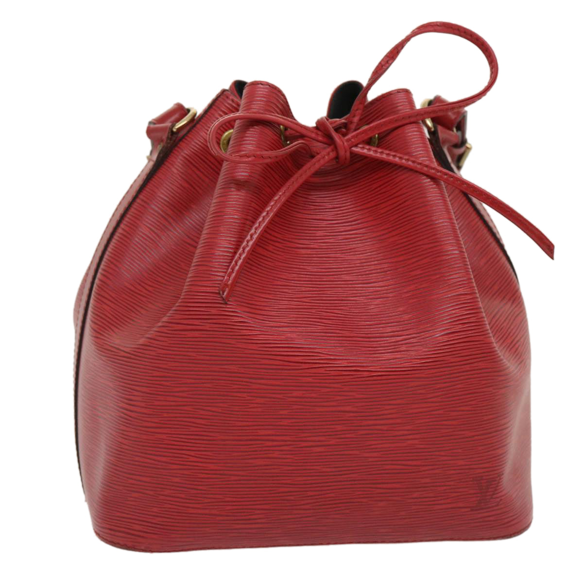 LOUIS VUITTON Epi Petit Noe Shoulder Bag Red M44107 LV ro354