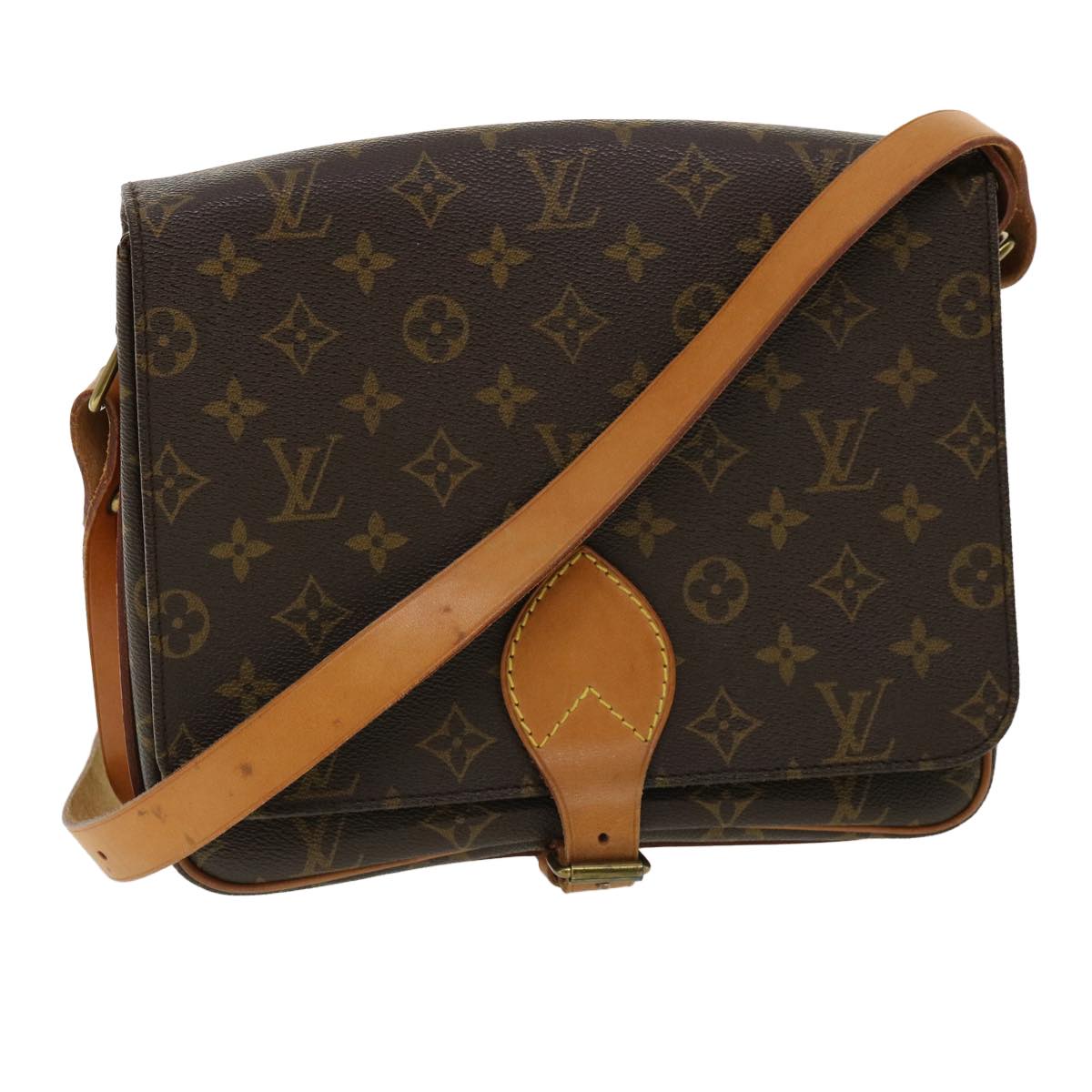 LOUIS VUITTON Monogram Cartouchiere GM Shoulder Bag M51252 LV ro428
