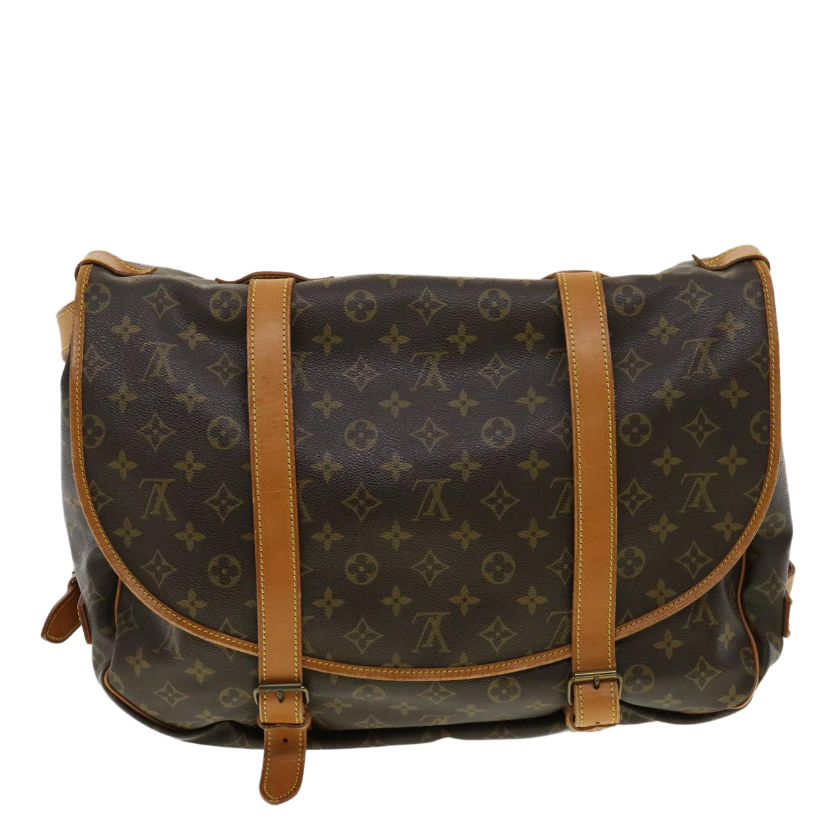 LOUIS VUITTON Monogram Saumur 43 Shoulder Bag M42252 LV ro614