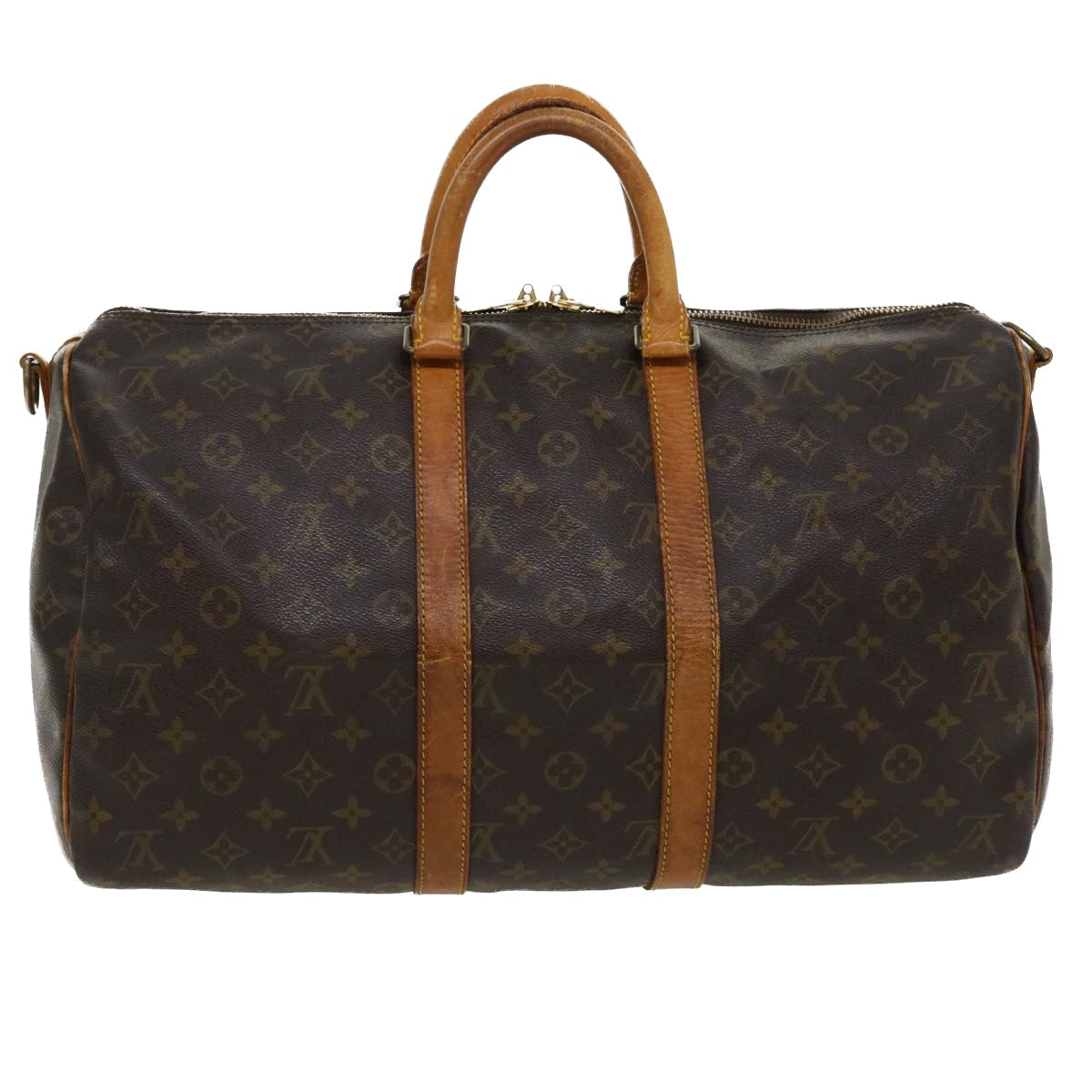 LOUIS VUITTON Monogram Keepall Bandouliere 45 Boston Bag M41418 LV ro768