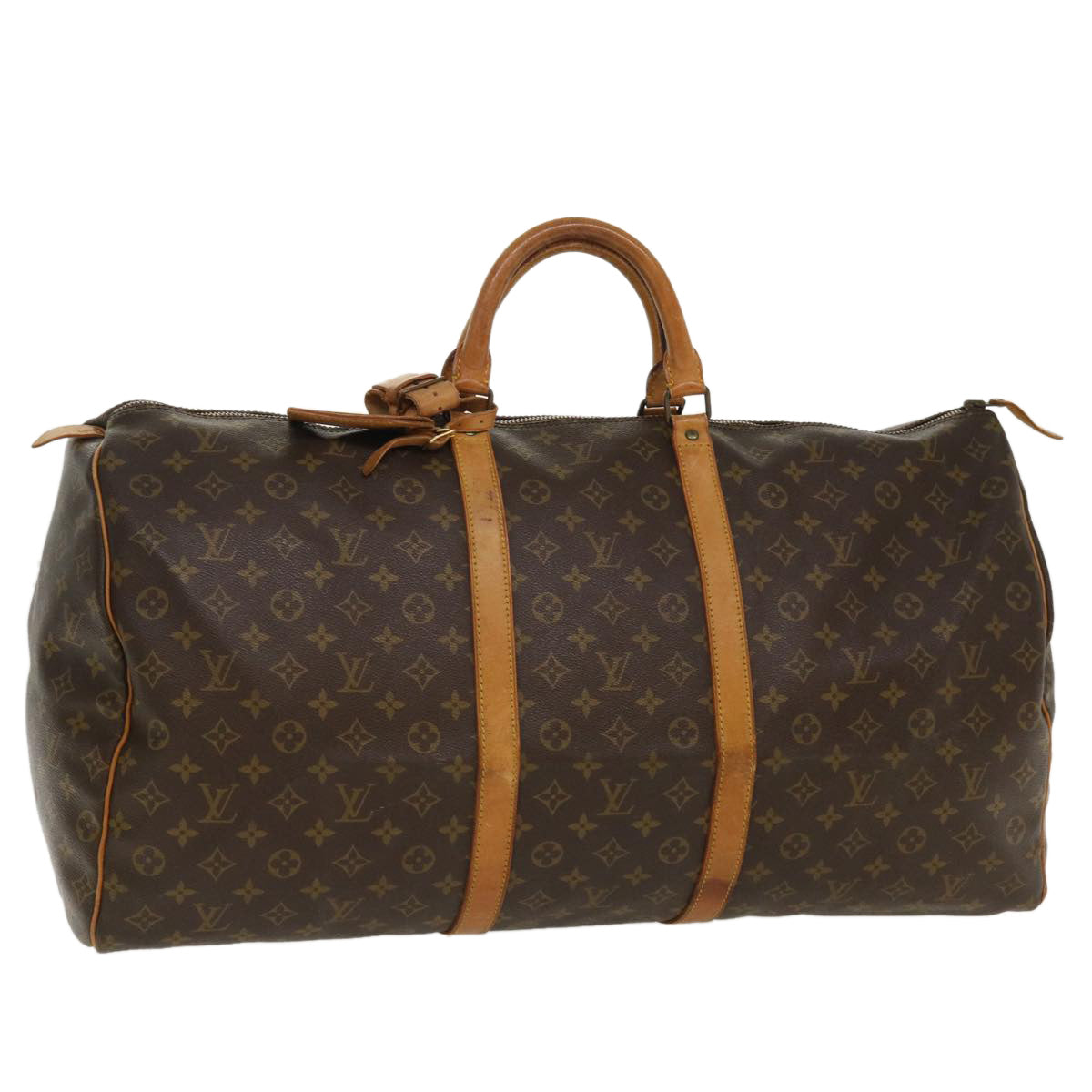 LOUIS VUITTON Monogram Keepall 60 Boston Bag Vintage M41422 LV ro829