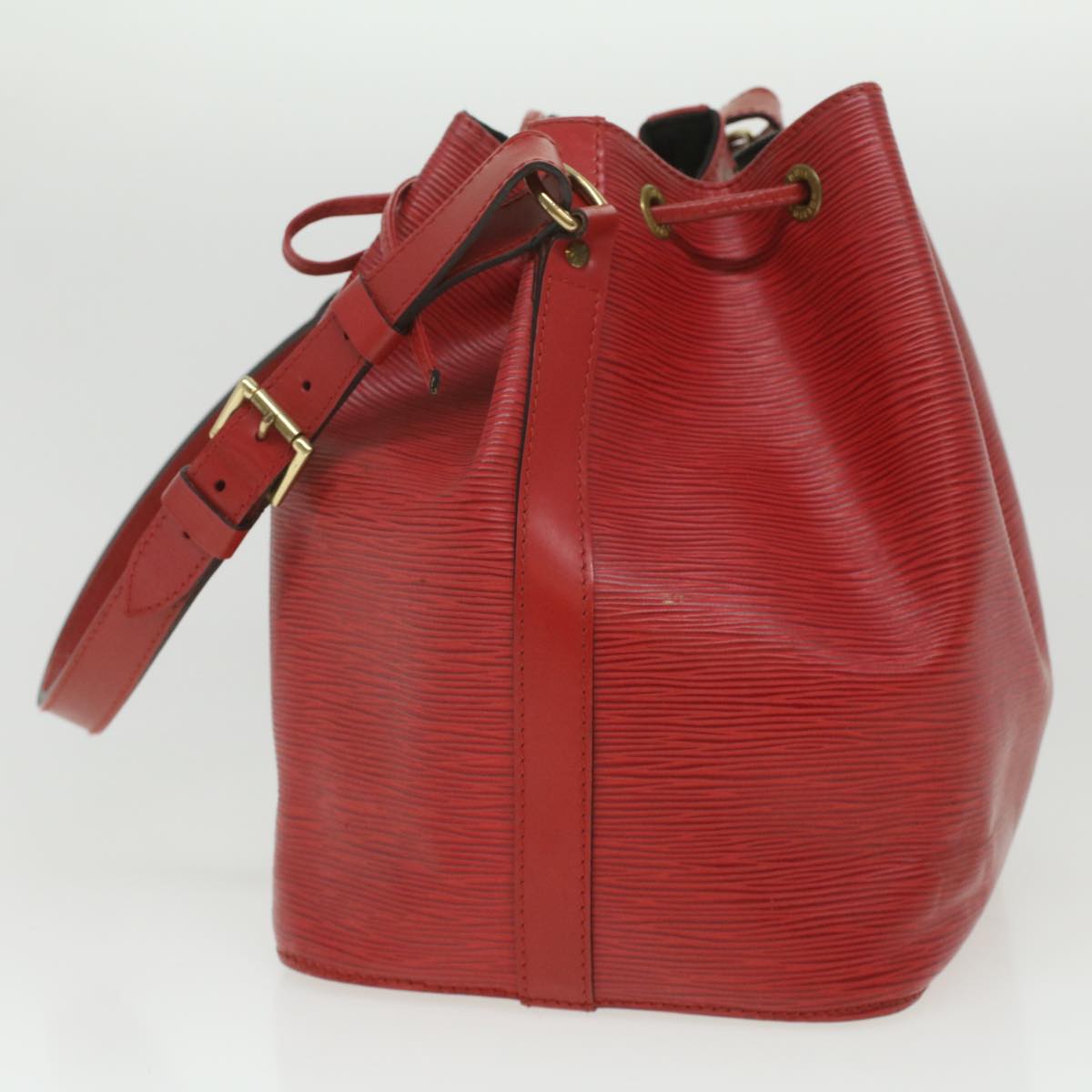 LOUIS VUITTON Epi Petit Noe Shoulder Bag Red M44107 LV ro832