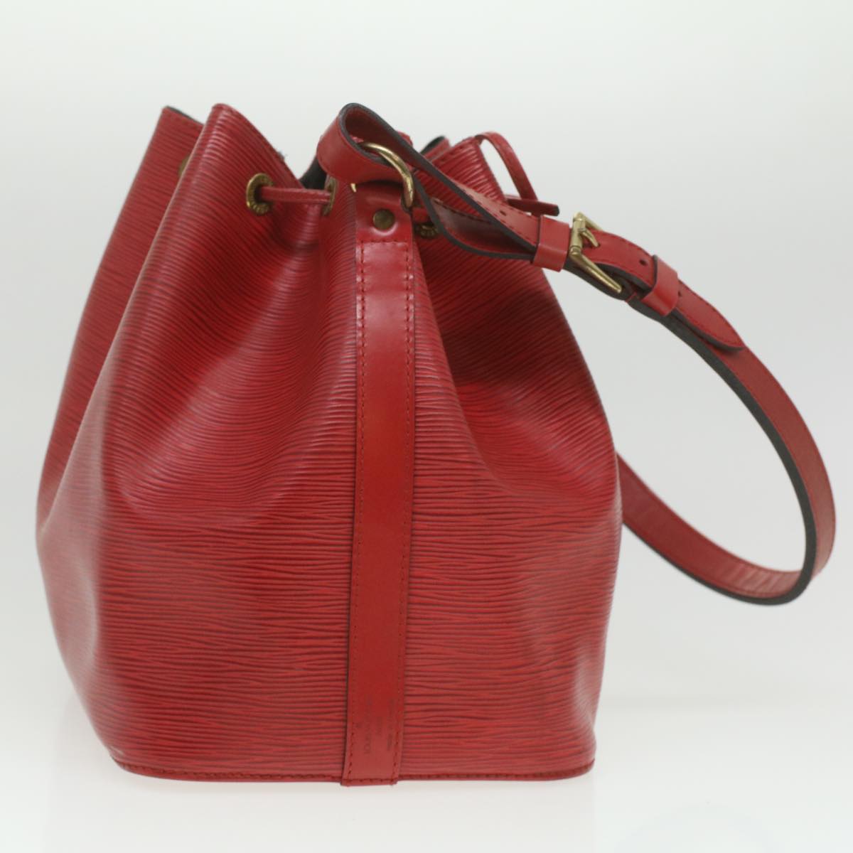 LOUIS VUITTON Epi Petit Noe Shoulder Bag Red M44107 LV ro832