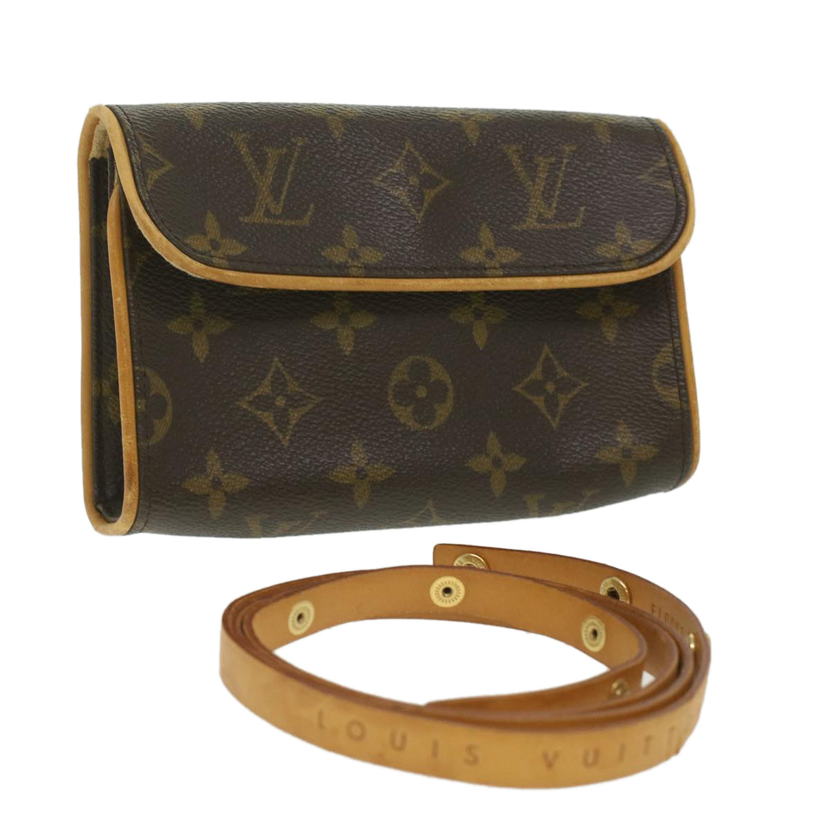 LOUIS VUITTON Monogram Pochette Florentine Waist Bag M51855 LV ro843