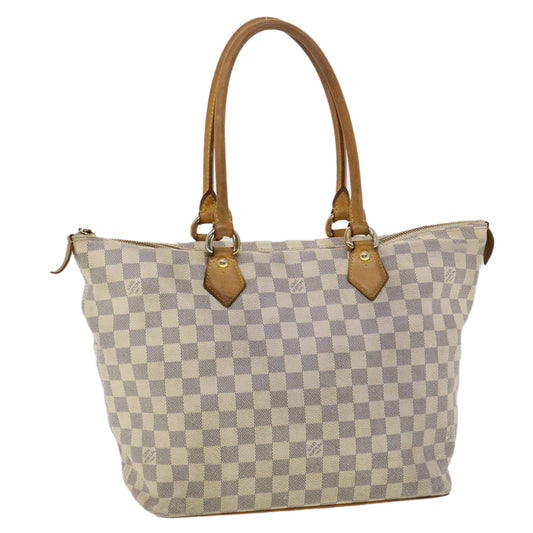 LOUIS VUITTON Damier Azur Saleya MM Tote Bag N51185 LV rz478