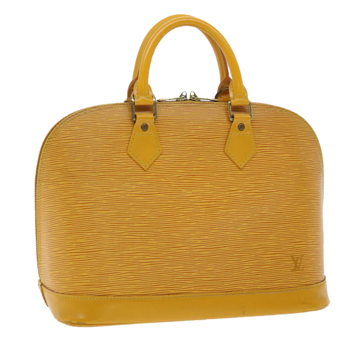 LOUIS VUITTON Epi Alma Hand Bag Yellow M52149 LV rz522