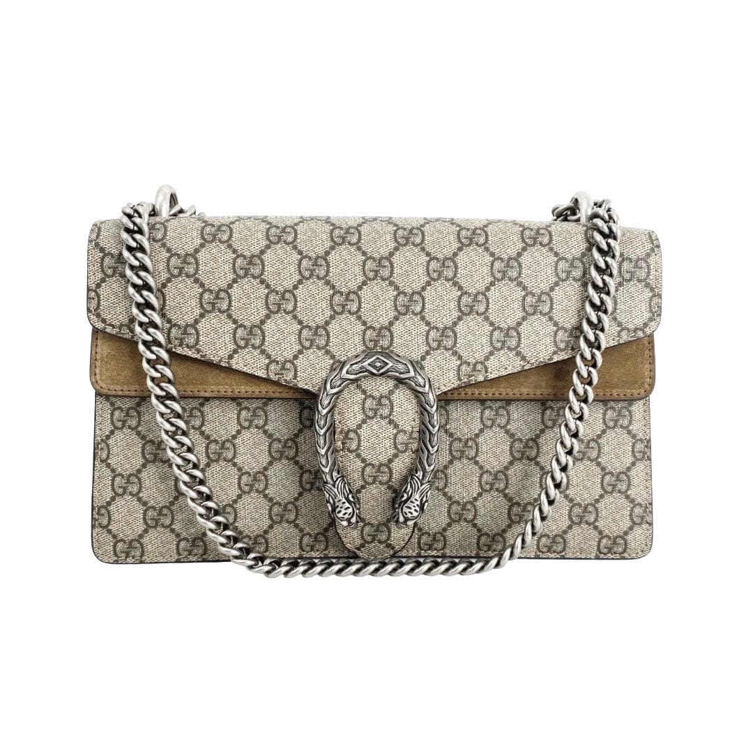 Luxury Gucci GG Supreme Dionysus Medium Shoulder Bag