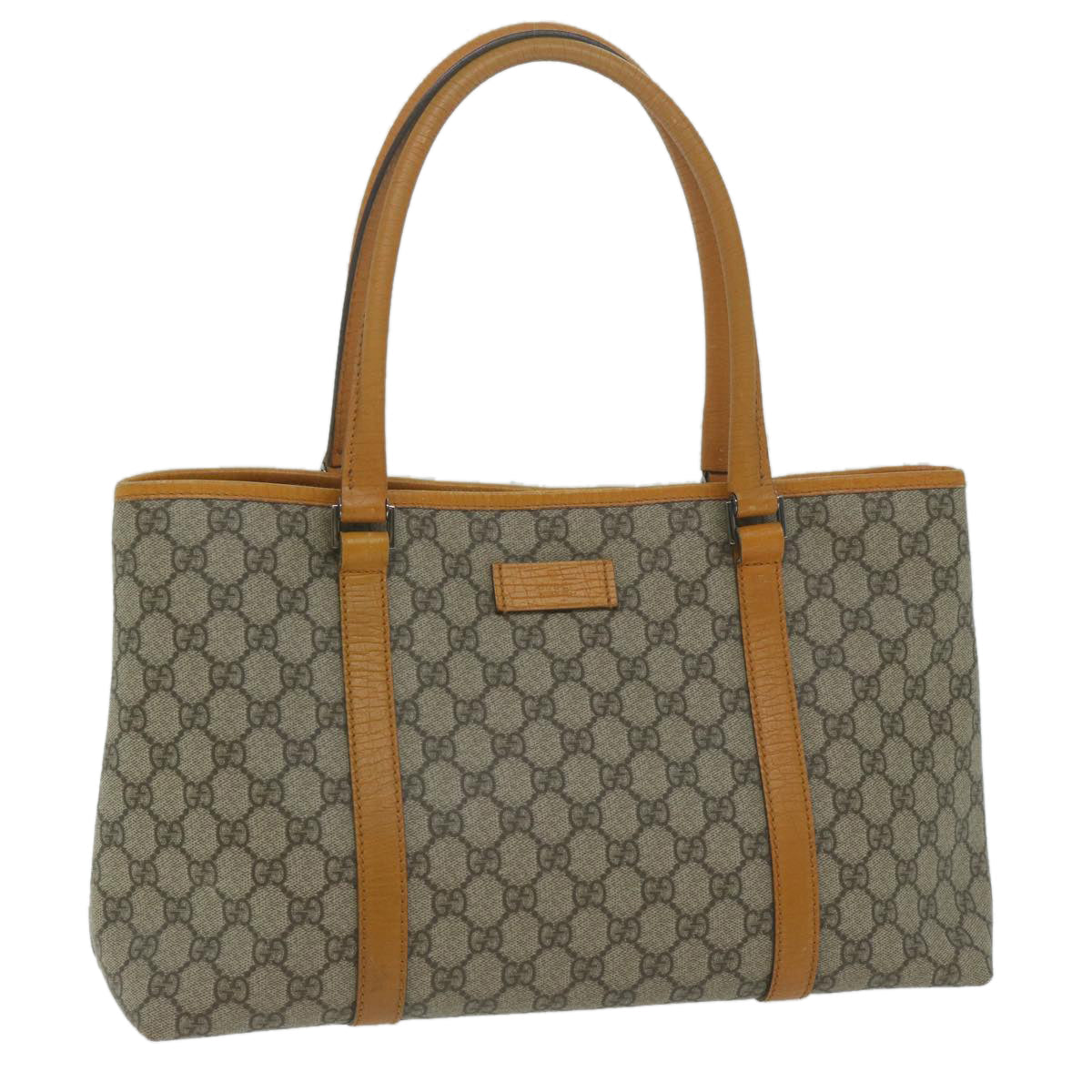 GUCCI GG Canvas Tote Bag PVC Beige 114595  tb1008
