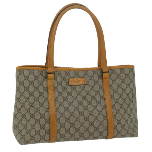 GUCCI GG Canvas Tote Bag PVC Beige 114595  tb1008