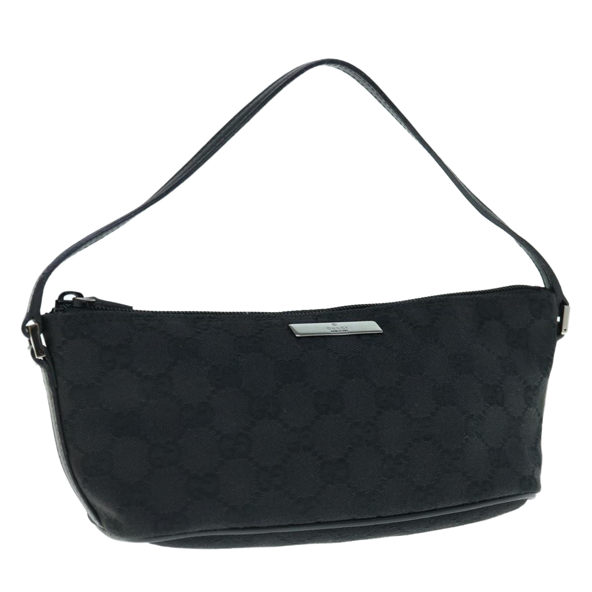 GUCCI GG Canvas Accessory Pouch Black 07198  tb1014