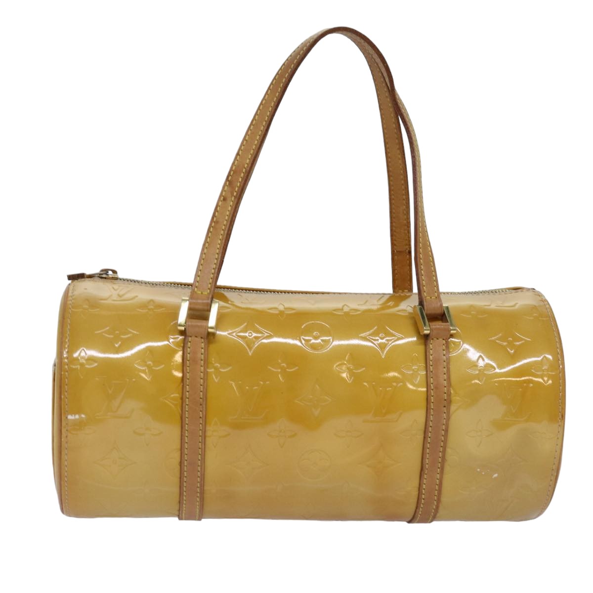 LOUIS VUITTON Monogram Vernis Bedford Hand Bag Beige M91006 LV tb1087